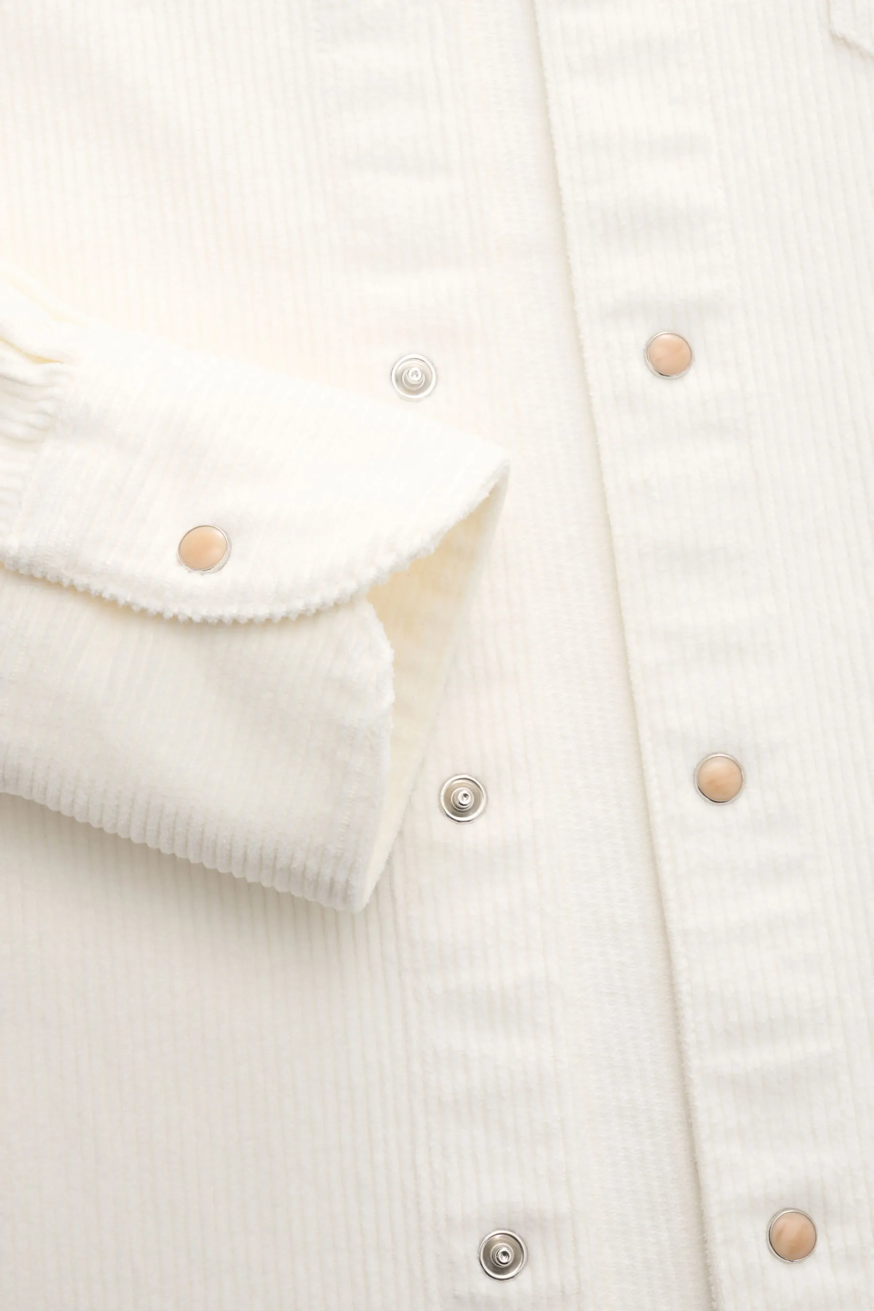 Ace Denim - Herren - Cord-Overshirt offwhite – Bild 3