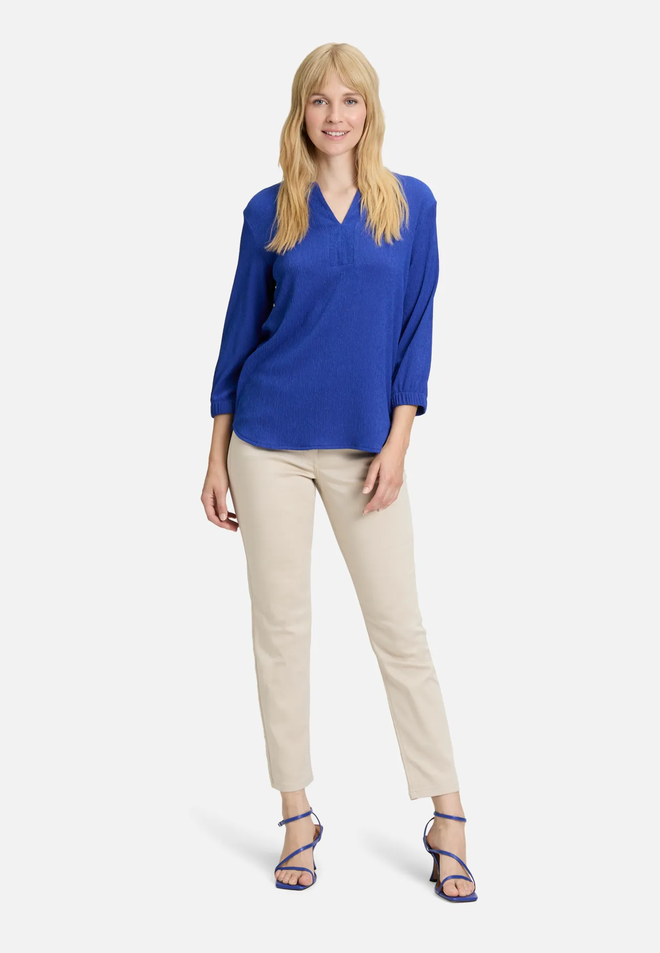 Schlupfbluse mit Struktur – Bild 2