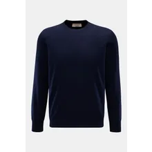 Fioroni - Herren - Cashmere Rundhalspullover navy Fioroni - Herren - Cashmere Rundhalspullover navy