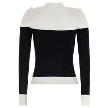 Balmain - Maxi Shoulder Top - Größe 40 - schwarz Balmain - Maxi Shoulder Top - Größe 40 - schwarz