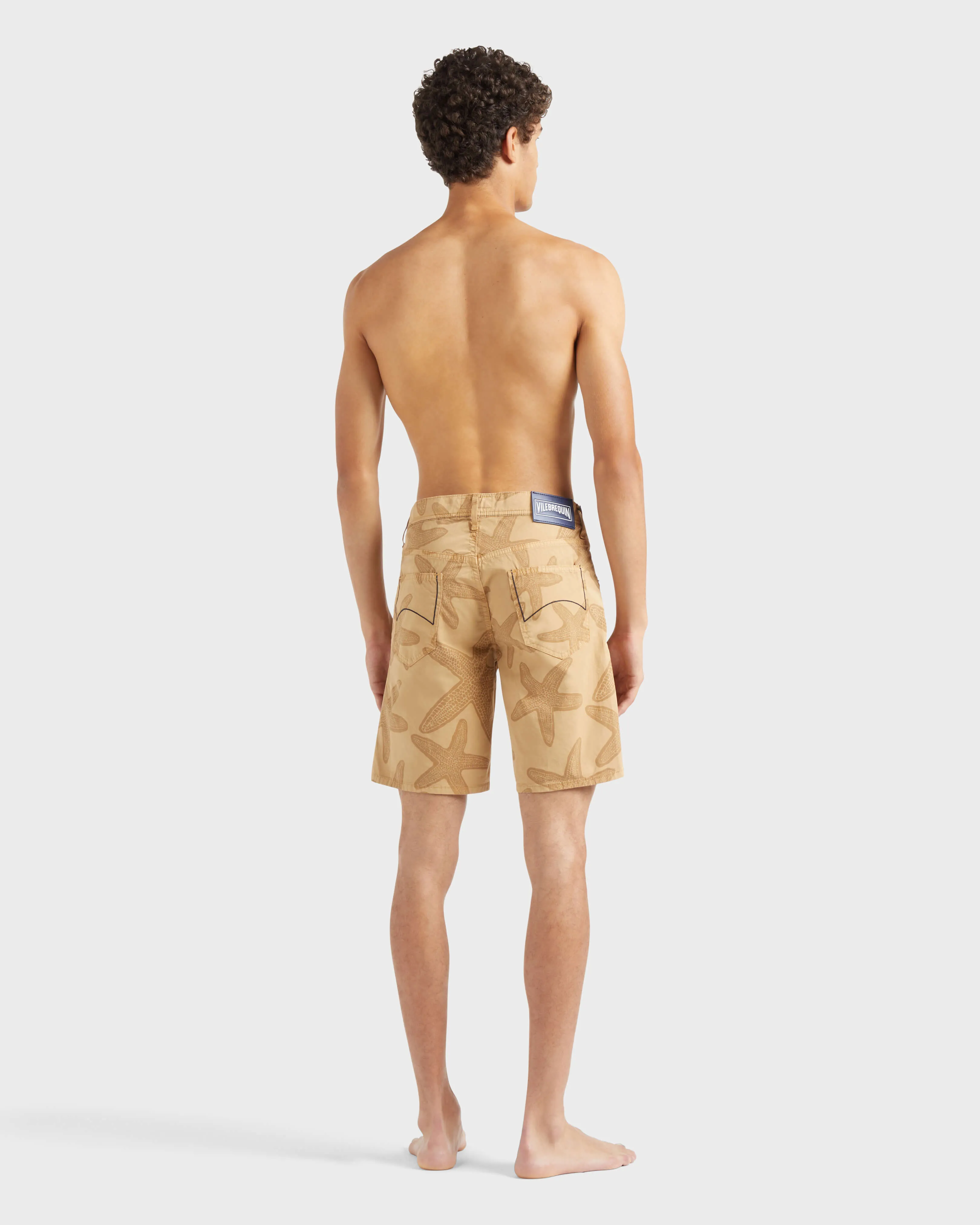 Vilebrequin - Gabardine-bermudashorts Mit Starfish Darkening-print Für Herren - Bermuda - Garonne - Marone - Größe 34 – Bild 4