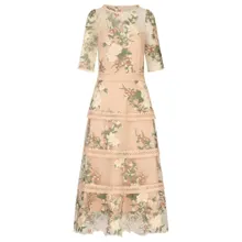 Apart - besticktes Midikleid - Größe 40 - bunt Apart - besticktes Midikleid - Größe 40 - bunt