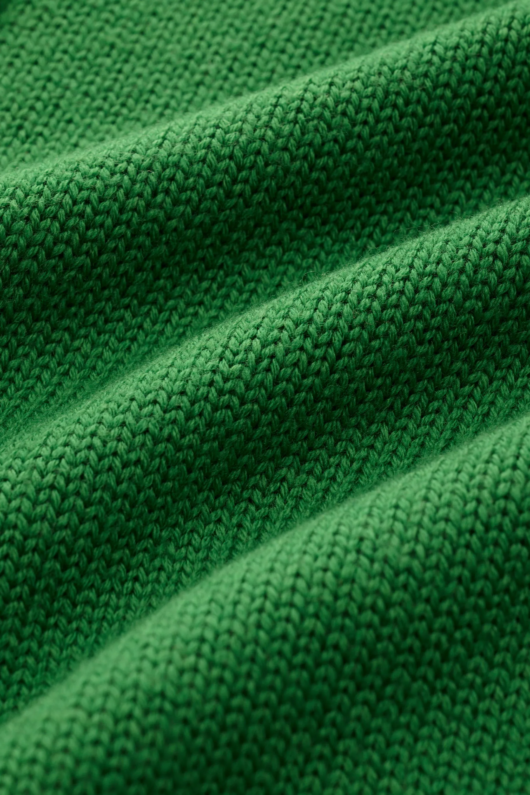 B.F. Knitwear - Herren - Merino Strickjacke grün – Bild 4