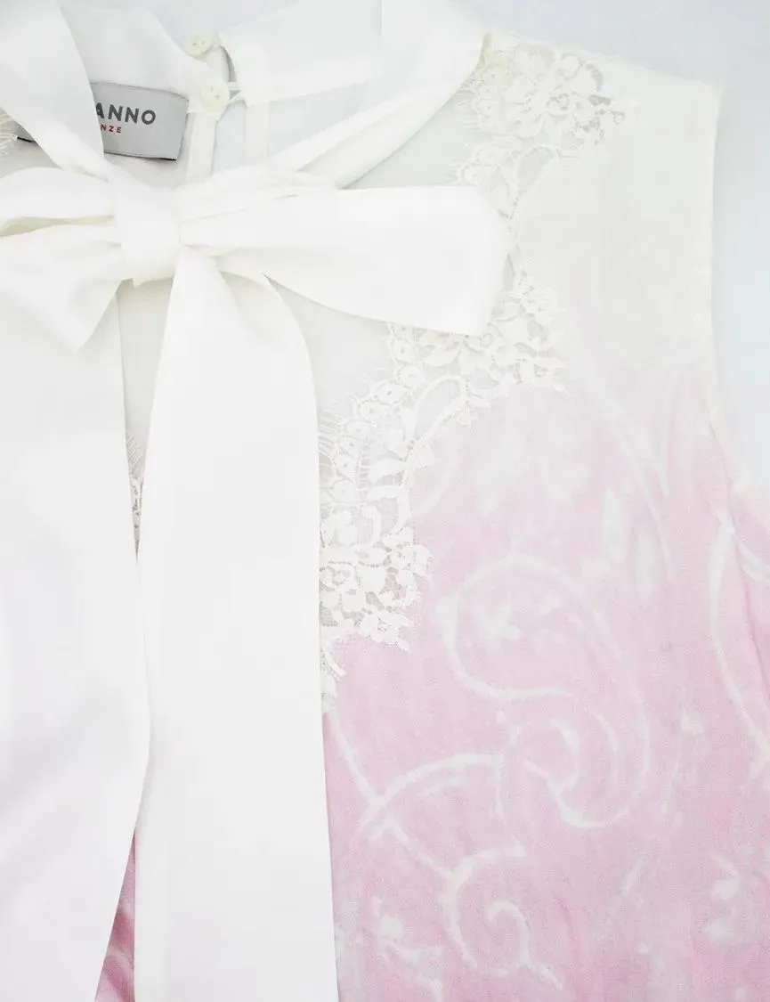 Ermanno Firenze - Pink Lace Viscose Jumpsuit - Größe 40 - pink