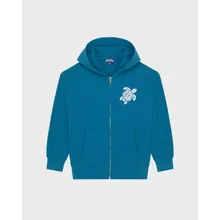 Vilebrequin - Turtle Baumwoll-cardigan Mit Durchgehendem Reißverschluss - Sweatshirt - Galantin - Blau - Größe 10 Vilebrequin - Turtle Baumwoll-cardigan Mit Durchgehendem Reißverschluss - Sweatshirt - Galantin - Blau - Größe 10