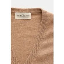 Bruno Manetti - Herren - Cashmere Cardigan hellbraun