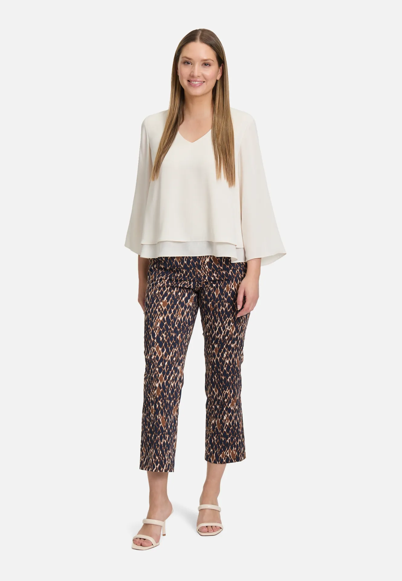 Schlupfbluse unifarben – Bild 2