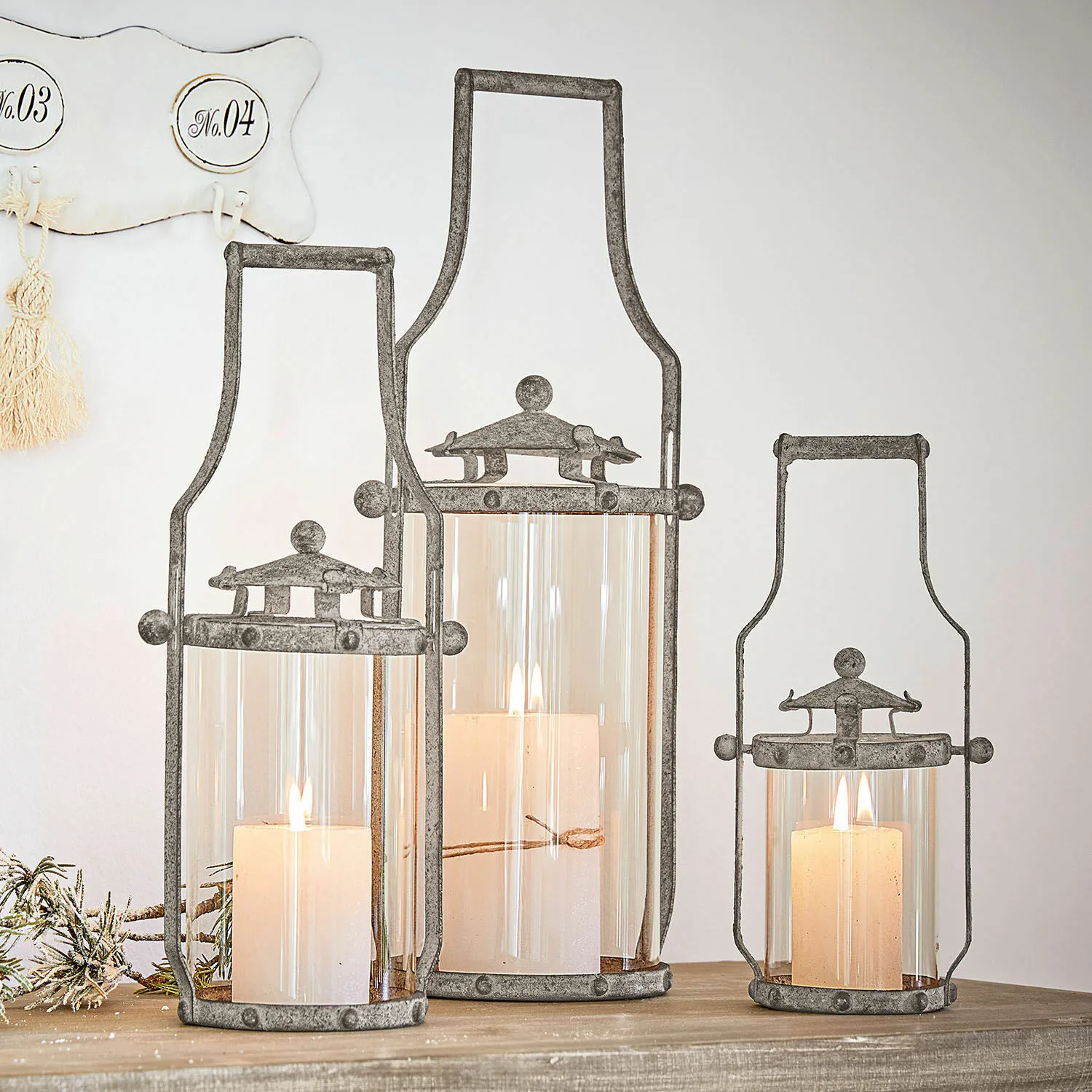 Laterne 3er Set Nery – Bild 4