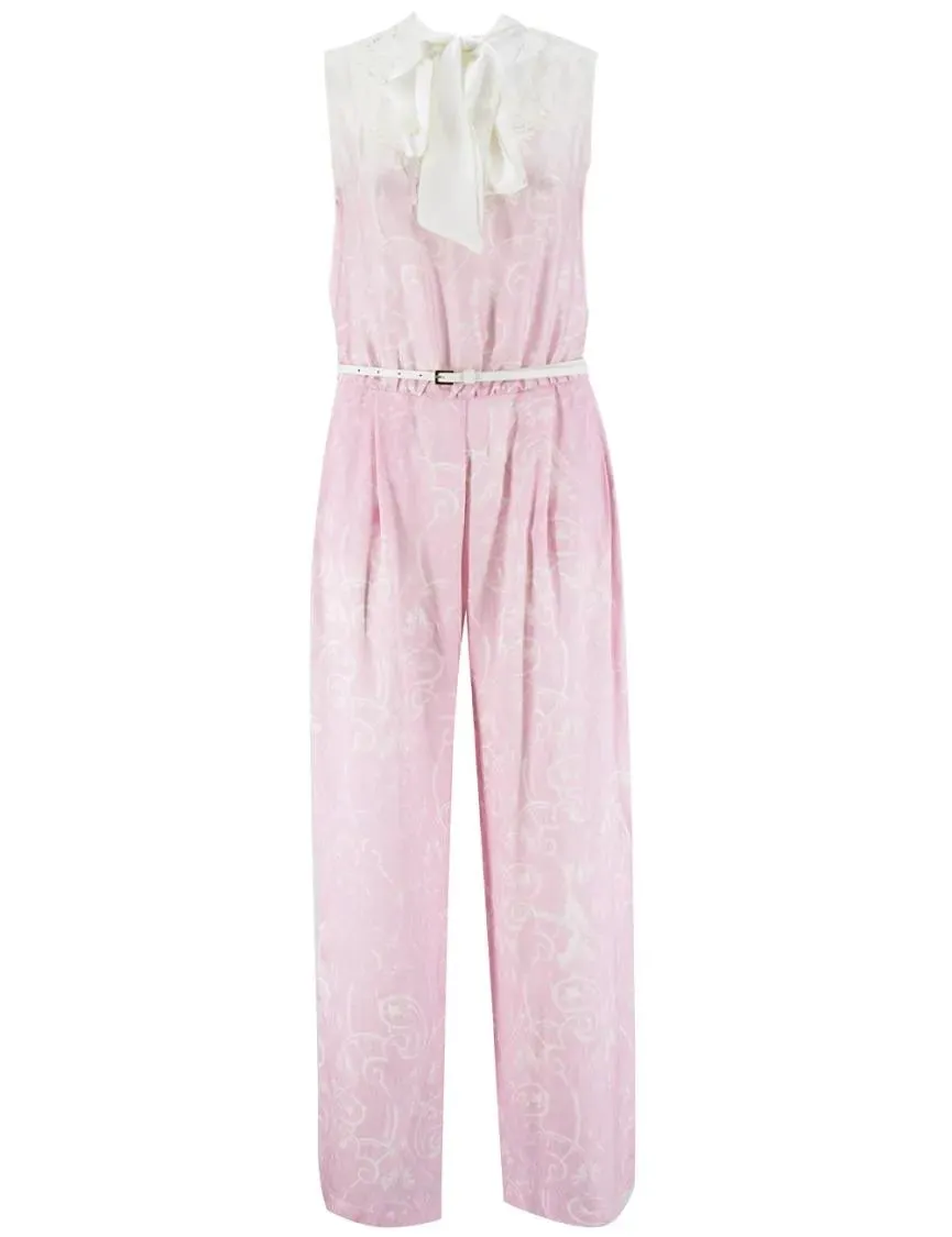Ermanno Firenze - Pink Lace Viscose Jumpsuit - Größe 40 - pink Ermanno Firenze - Pink Lace Viscose Jumpsuit - Größe 40 - pink