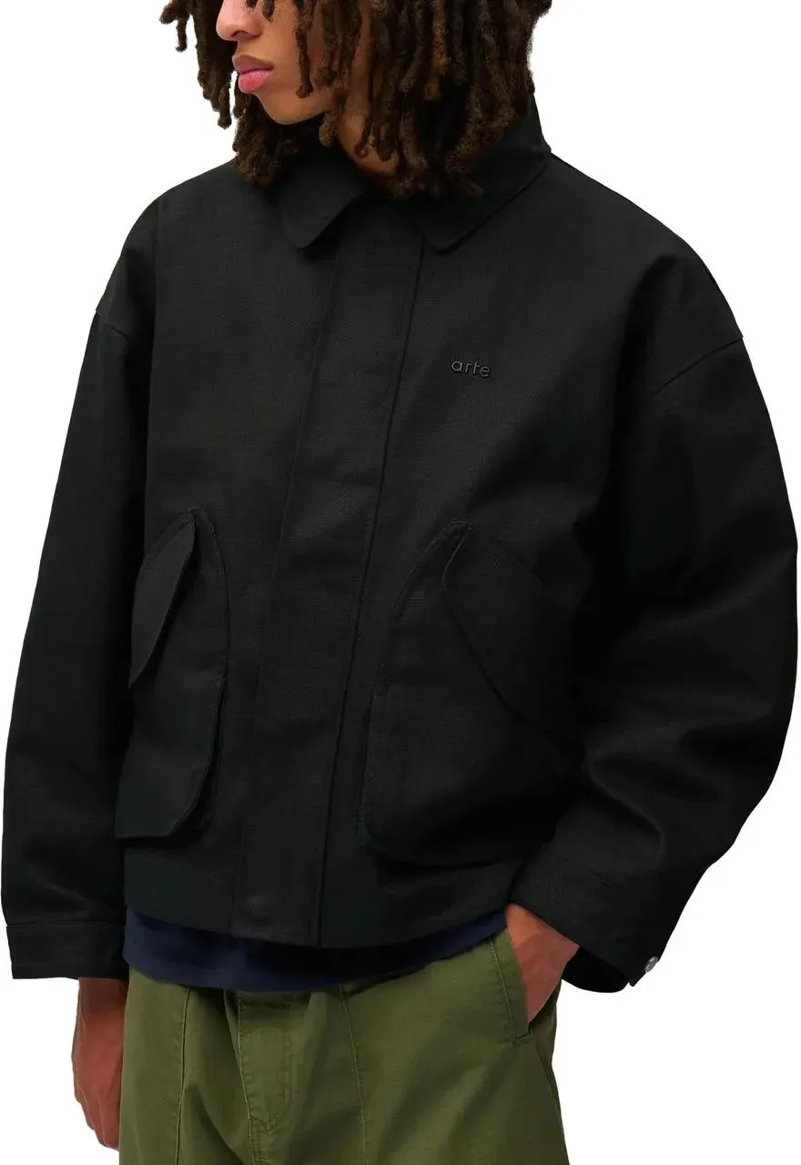 Arte Antwerp - Giacca Inclined Pocket Nera - Größe M - schwarz – Bild 2