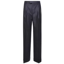 Berwich - Palazzo Pinces Flanella Pants - Größe 44 - schwarz Berwich - Palazzo Pinces Flanella Pants - Größe 44 - schwarz