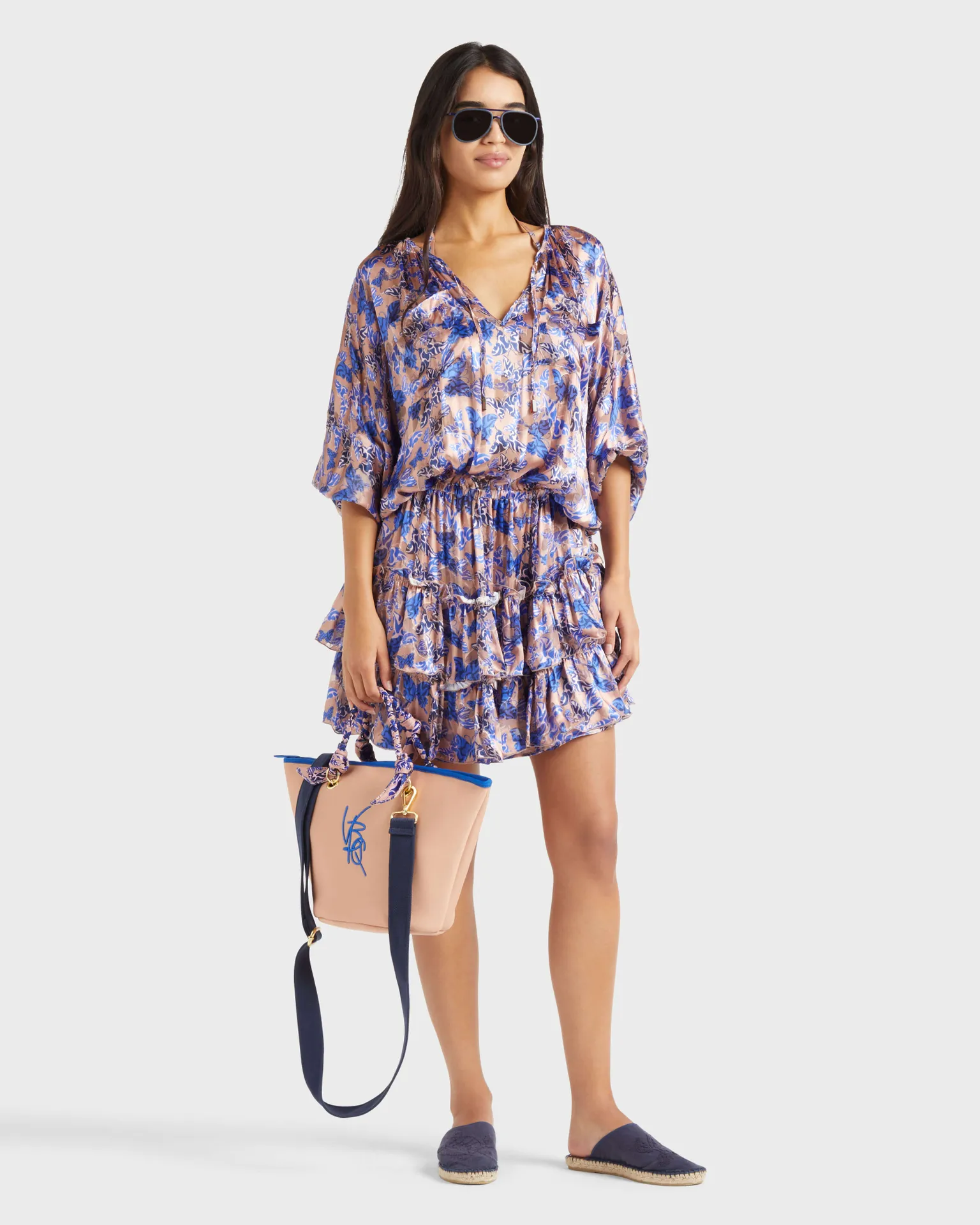 Vilebrequin - Disco Butterfly Kleid Aus Viskose Und Seide Für Damen - Kleid - Lauriane - Rosa - Größe XL – Bild 5