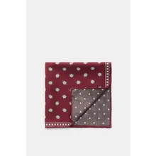 Brunello Cucinelli - Herren - Seiden-Einstecktuch dunkelrot/dunkelgrau gemustert Brunello Cucinelli - Herren - Seiden-Einstecktuch dunkelrot/dunkelgrau gemustert