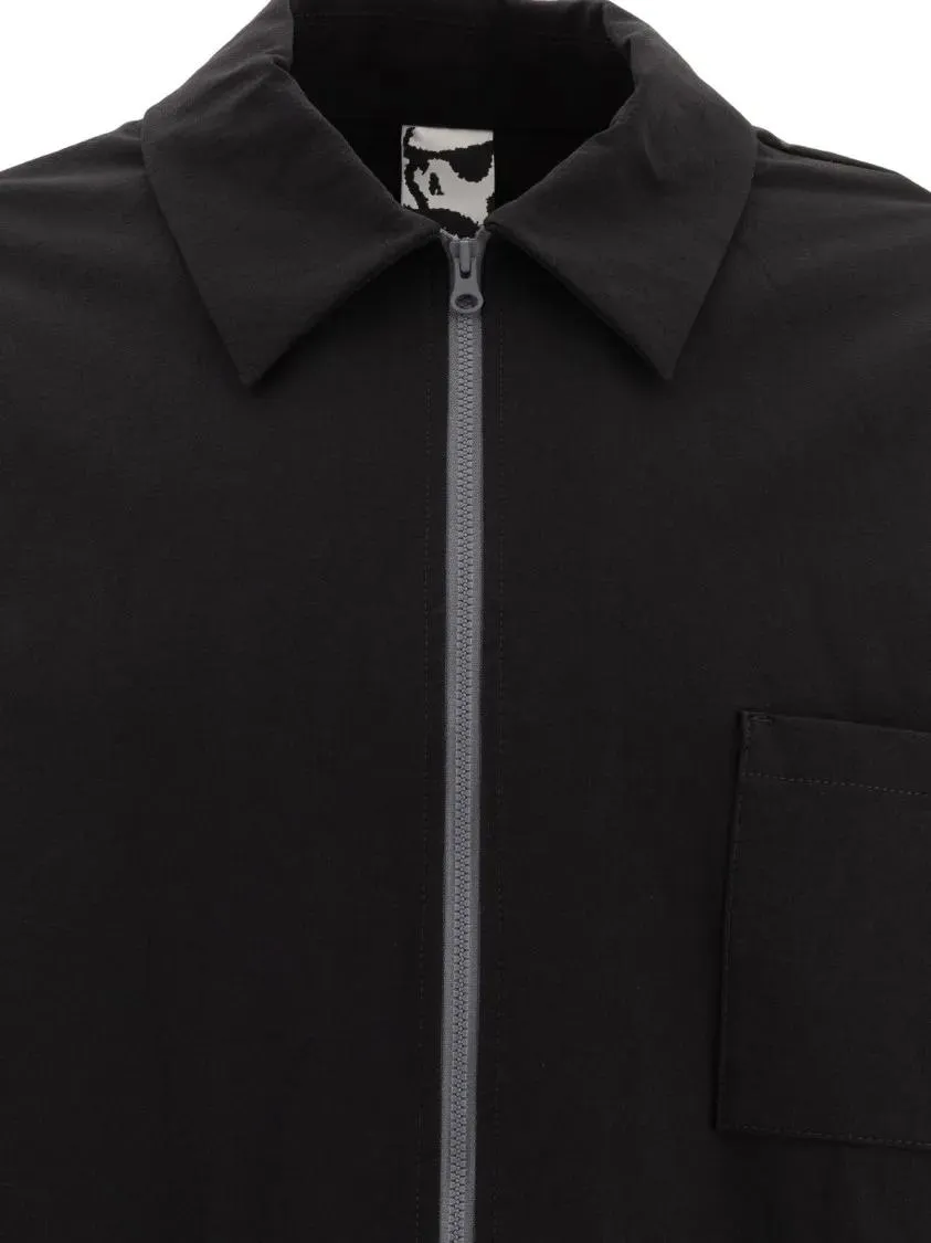 GR10K - "Ibq Zipped" Overshirt - Größe XL - schwarz – Bild 3