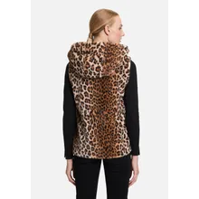 Plüschweste mit Kapuze Plüschweste mit Kapuze