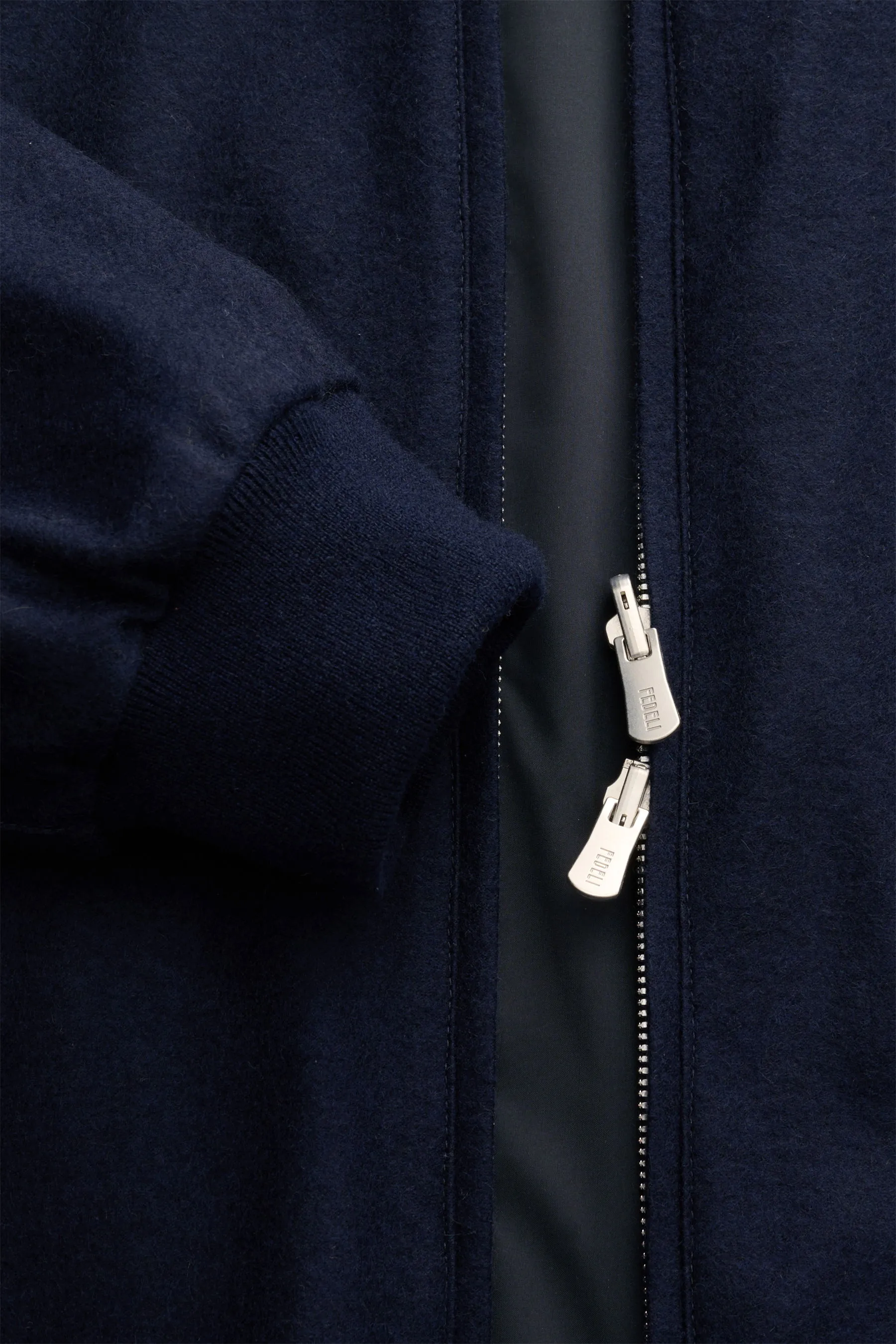 Fedeli - Herren - Cashmere Wendeblouson 'Start' navy – Bild 5