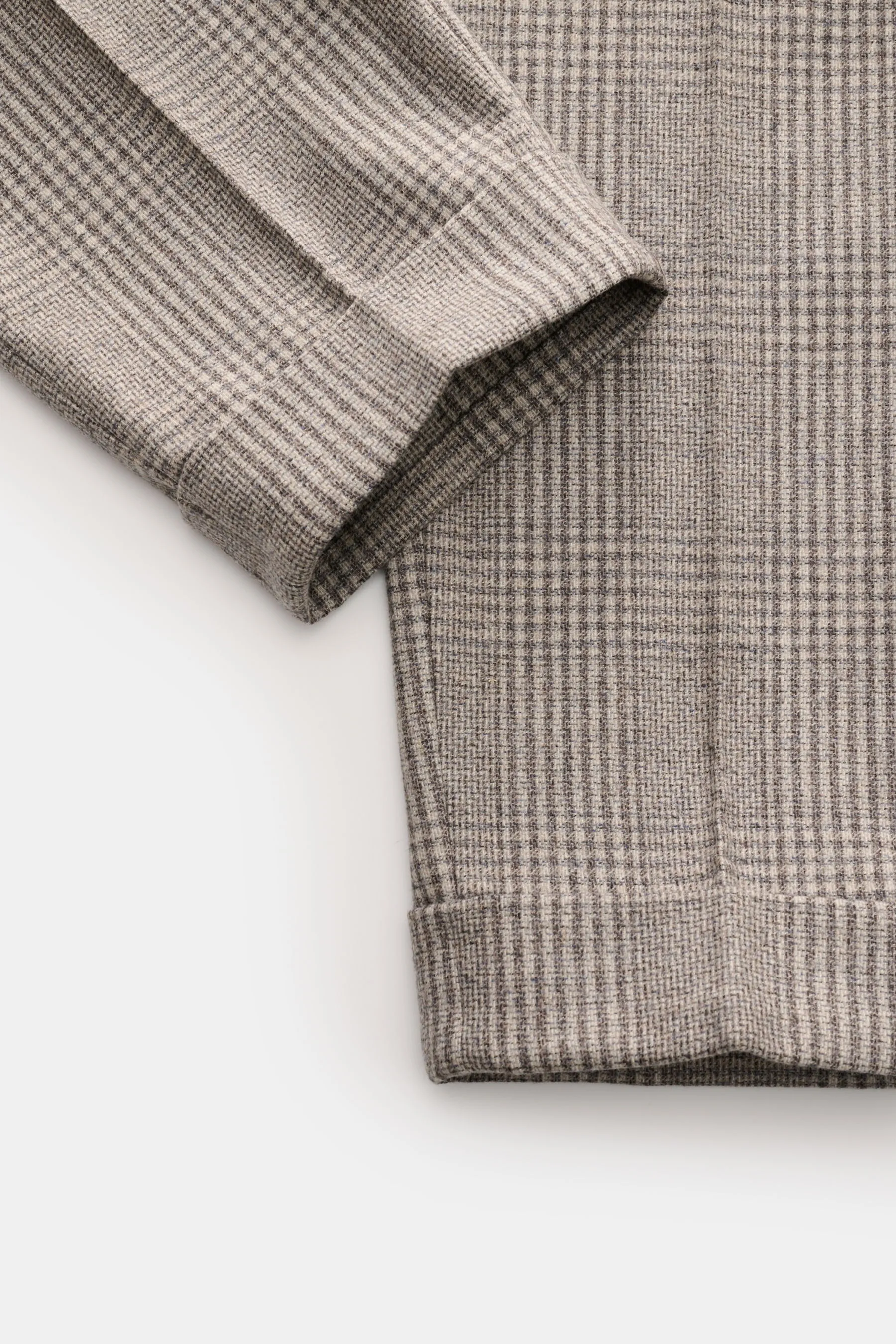 PT Torino - Herren - Wollhose 'Carrot Fit' grau/creme/navy kariert – Bild 5