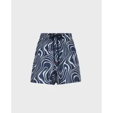 Vilebrequin - Waves Bermudashorts Aus Seide Für Damen - Bermuda - Lika - Blau - Größe XS Vilebrequin - Waves Bermudashorts Aus Seide Für Damen - Bermuda - Lika - Blau - Größe XS