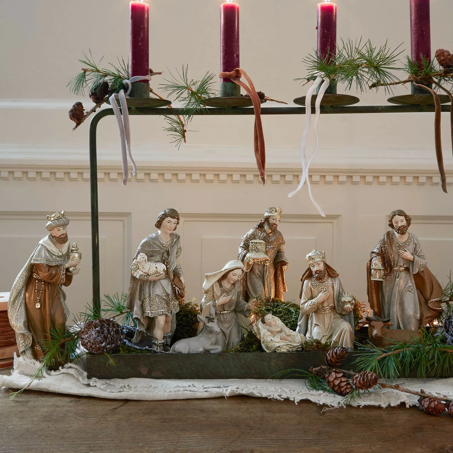 Krippenfiguren 9er Set Caprinas – Bild 2