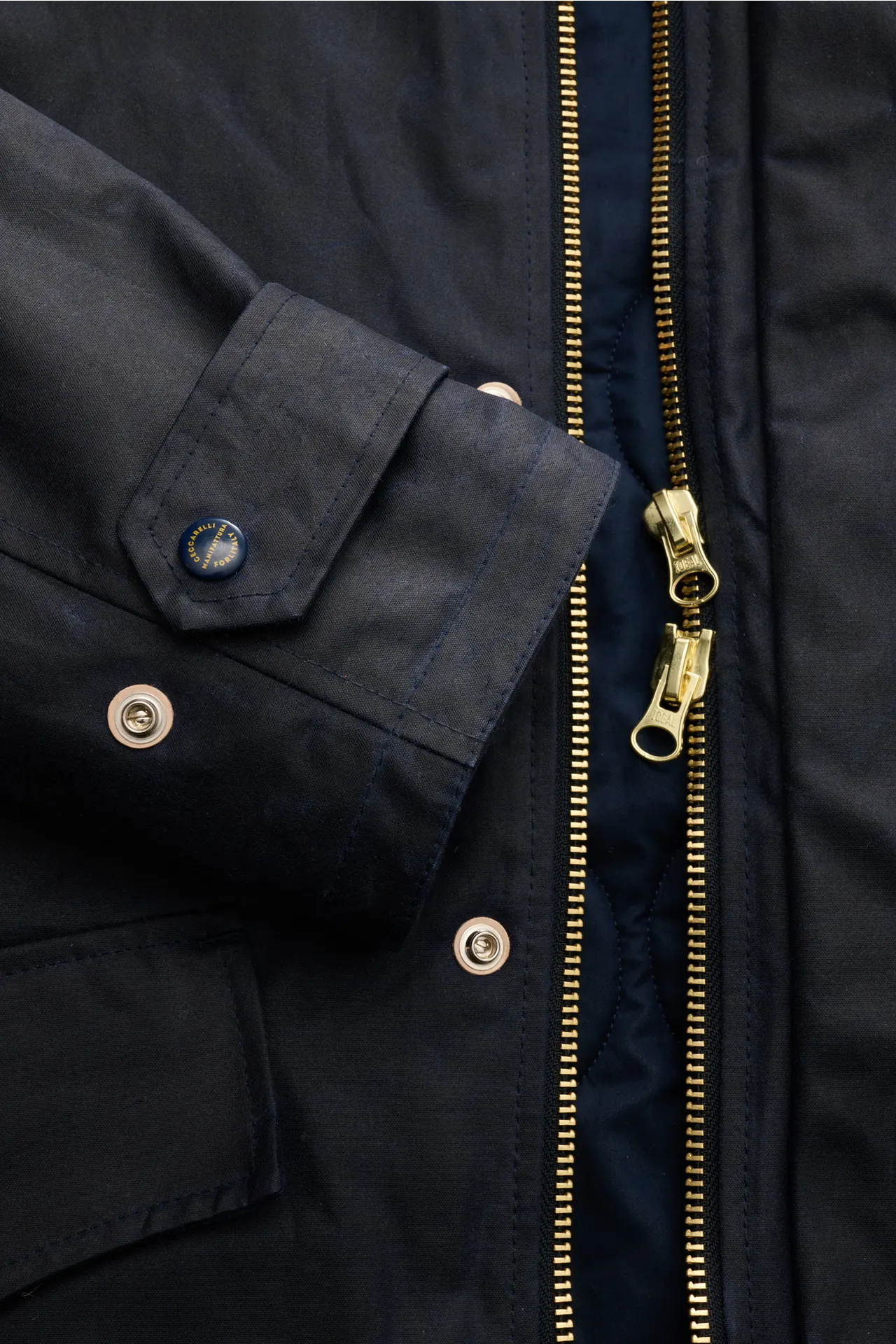 Manifattura Ceccarelli - Herren - Wachsparka 'Mountain' navy – Bild 4