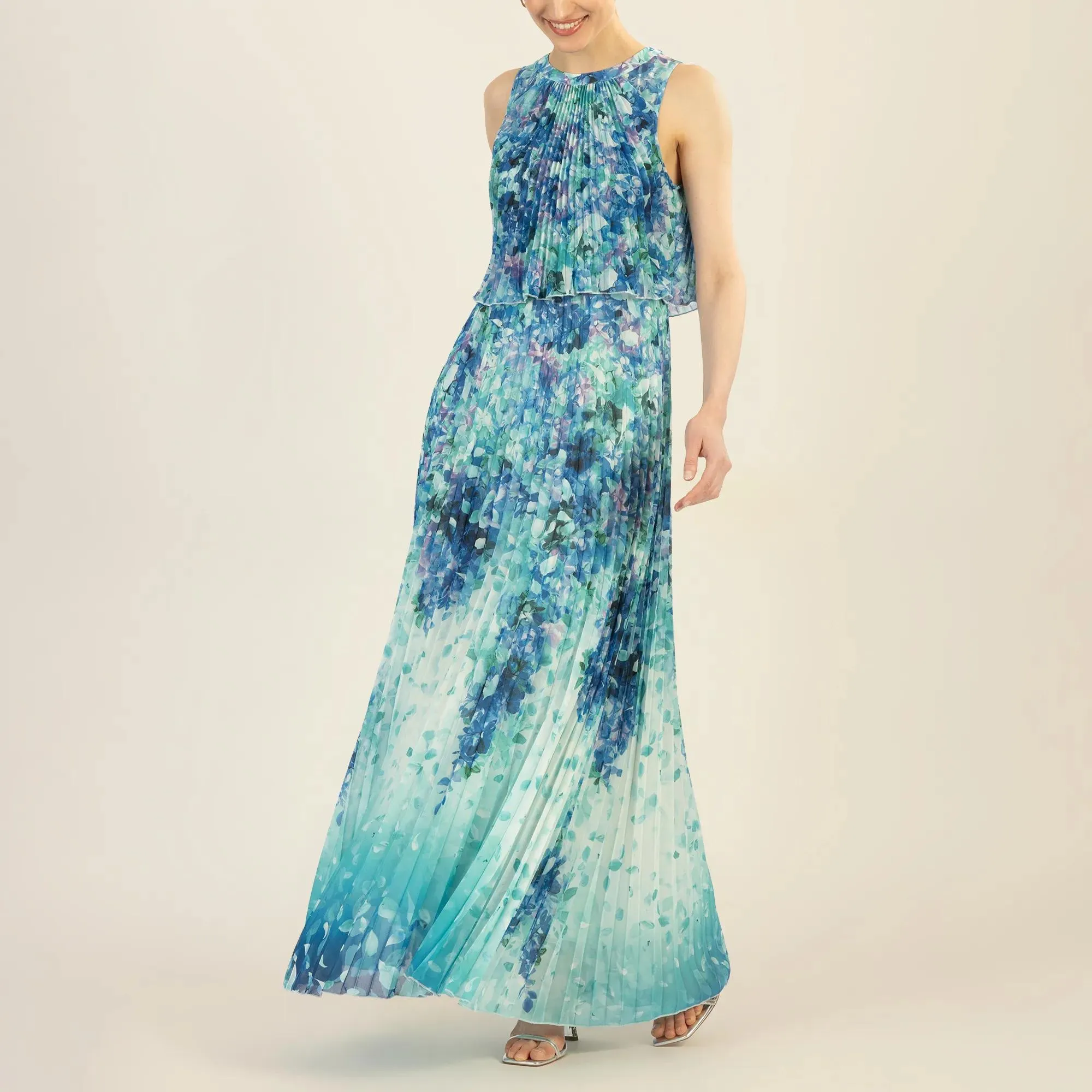 Apart - bedrucktes Abendkleid - Größe 38 - bunt – Bild 4