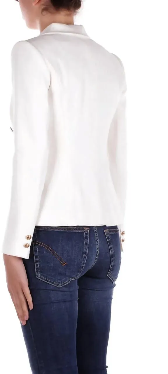 Elisabetta Franchi - Jackets Ivory - Größe 42 - weiß – Bild 2