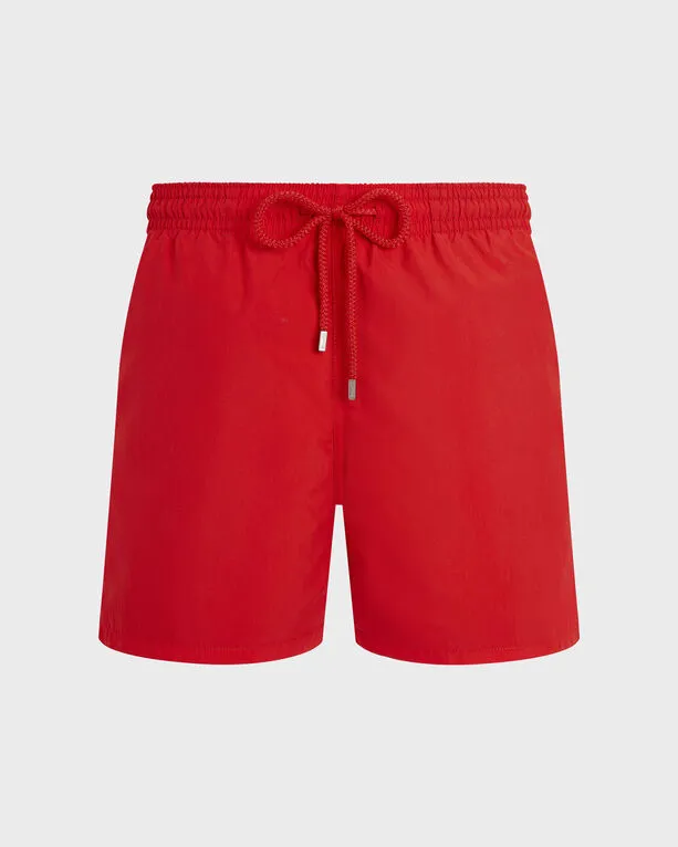 Vilebrequin - Solid Badeshorts Für Herren - Bademode - Moorea - Rot - Größe XL Vilebrequin - Solid Badeshorts Für Herren - Bademode - Moorea - Rot - Größe XL