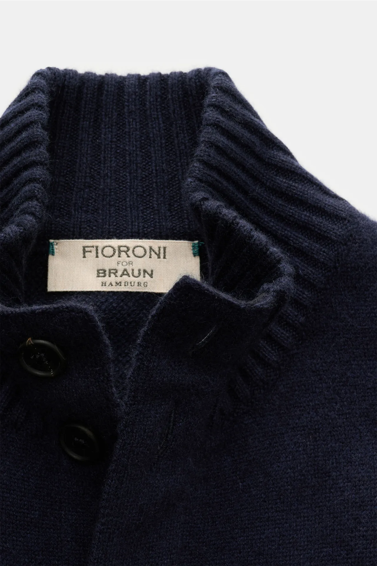 Fioroni - Herren - Cashmere Cardigan navy – Bild 2