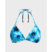 Vilebrequin - Poppies Triangel-bikinioberteil Für Damen - Bademode - Fleur - Blau - Größe M Vilebrequin - Poppies Triangel-bikinioberteil Für Damen - Bademode - Fleur - Blau - Größe M