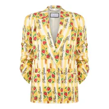 Philipp Plein - Double-Breasted Duke Blazer Plein Gelato - Größe XS - gelb Philipp Plein - Double-Breasted Duke Blazer Plein Gelato - Größe XS - gelb