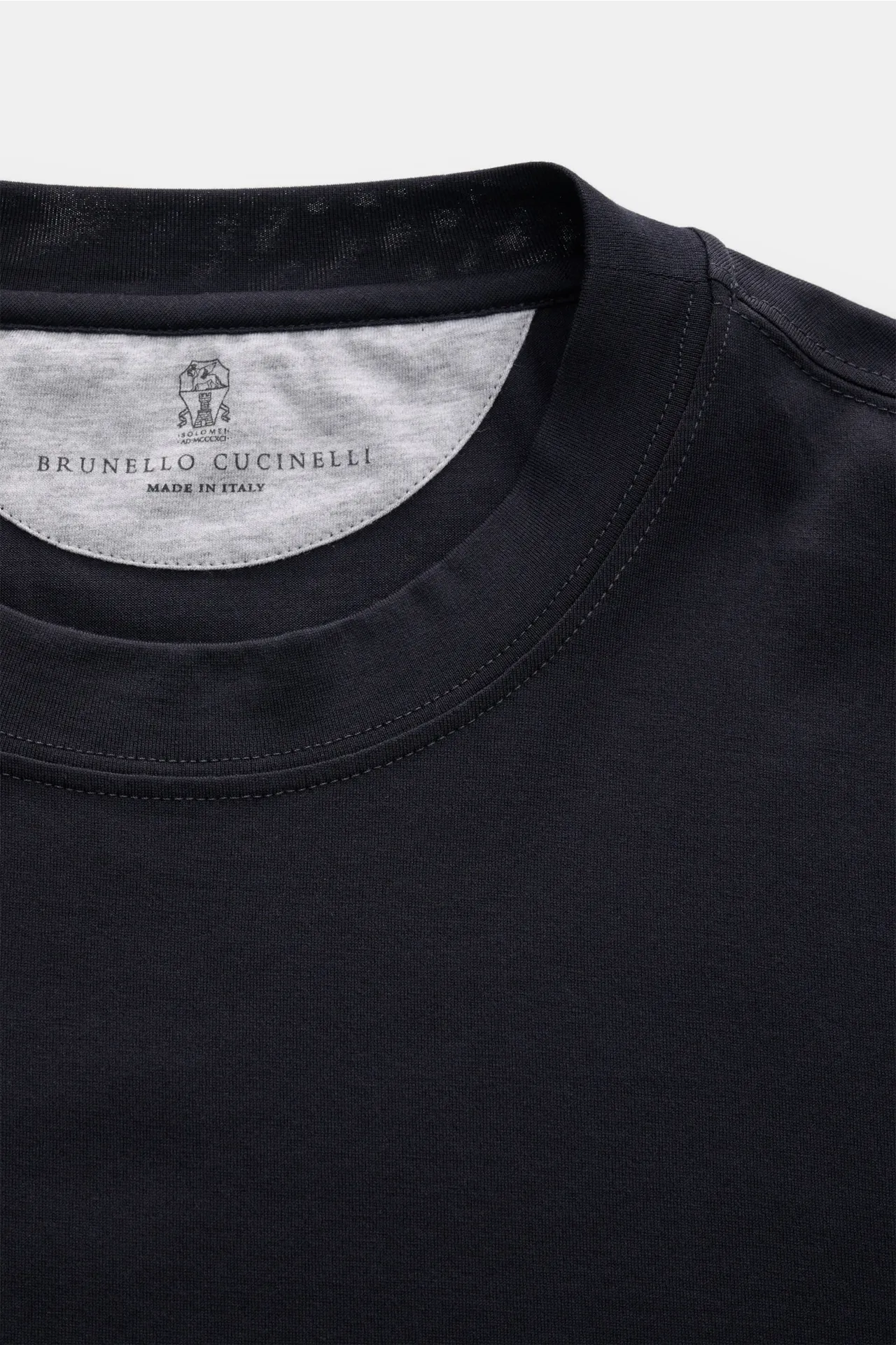 Brunello Cucinelli - Herren - Rundhals-Longsleeve navy – Bild 2