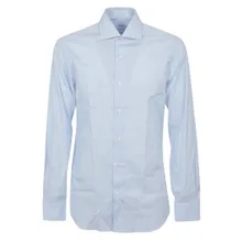 BUONAMASSA - Long-Sleeve Tailored Shirt With Pointed Collar - Größe 44 - grau BUONAMASSA - Long-Sleeve Tailored Shirt With Pointed Collar - Größe 44 - grau