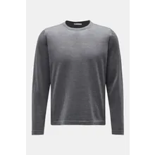 04651/ A trip in a bag - Herren - Merino Feinstrick-Rundhalspullover %27Oyster%27 grau 04651/ A trip in a bag - Herren - Merino Feinstrick-Rundhalspullover %27Oyster%27 grau