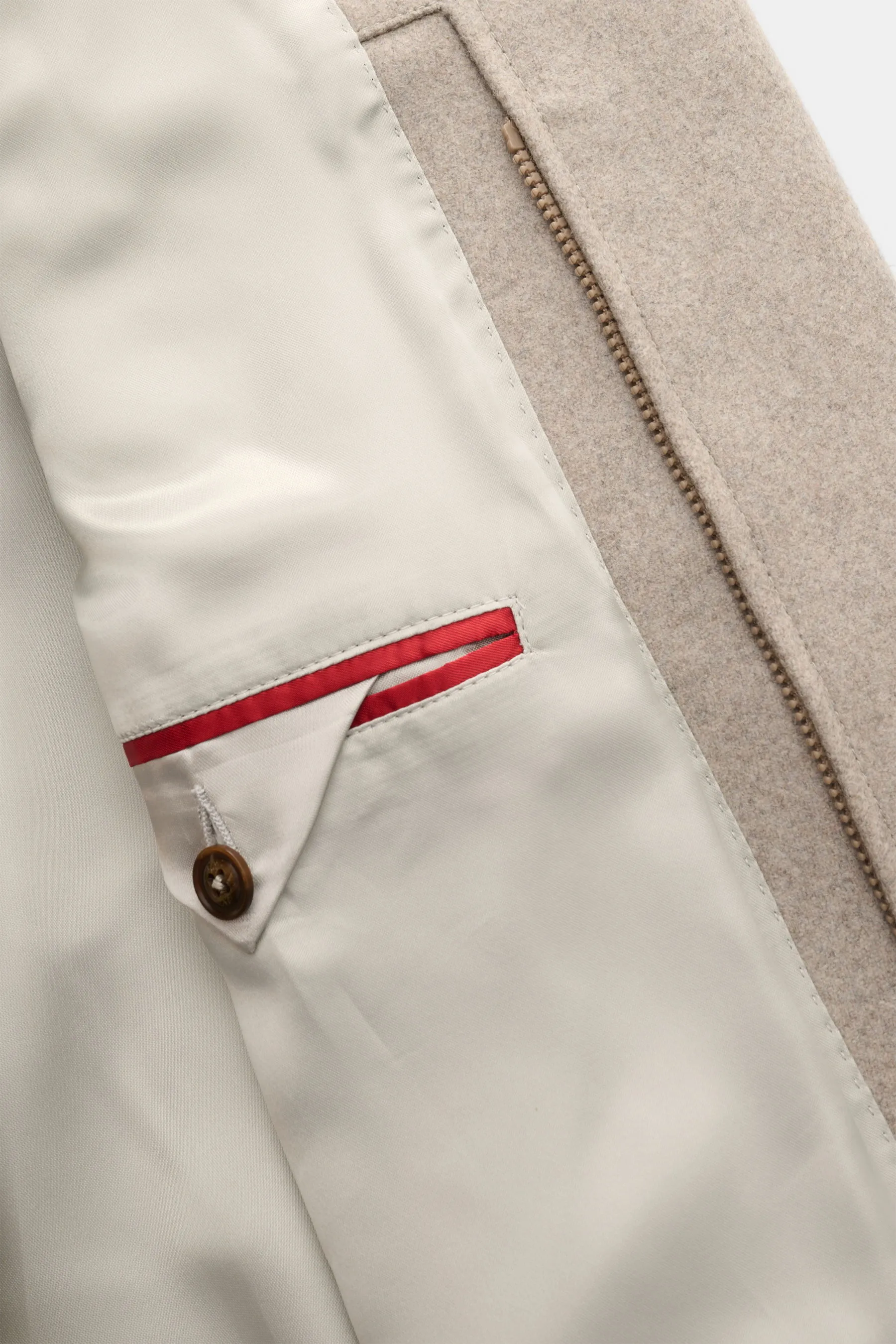 Fay - Herren - Mantel 'Double Coat' mit Weste beige – Bild 7