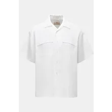 Marco Pescarolo - Herren - Kurzarmhemd Kubanischer Kragen weiß Marco Pescarolo - Herren - Kurzarmhemd Kubanischer Kragen weiß