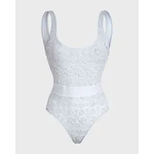 Vilebrequin - Badeanzug Mit Blumenstickerei Für Damen - Bademode - Fashion - Weiss - Größe L Vilebrequin - Badeanzug Mit Blumenstickerei Für Damen - Bademode - Fashion - Weiss - Größe L