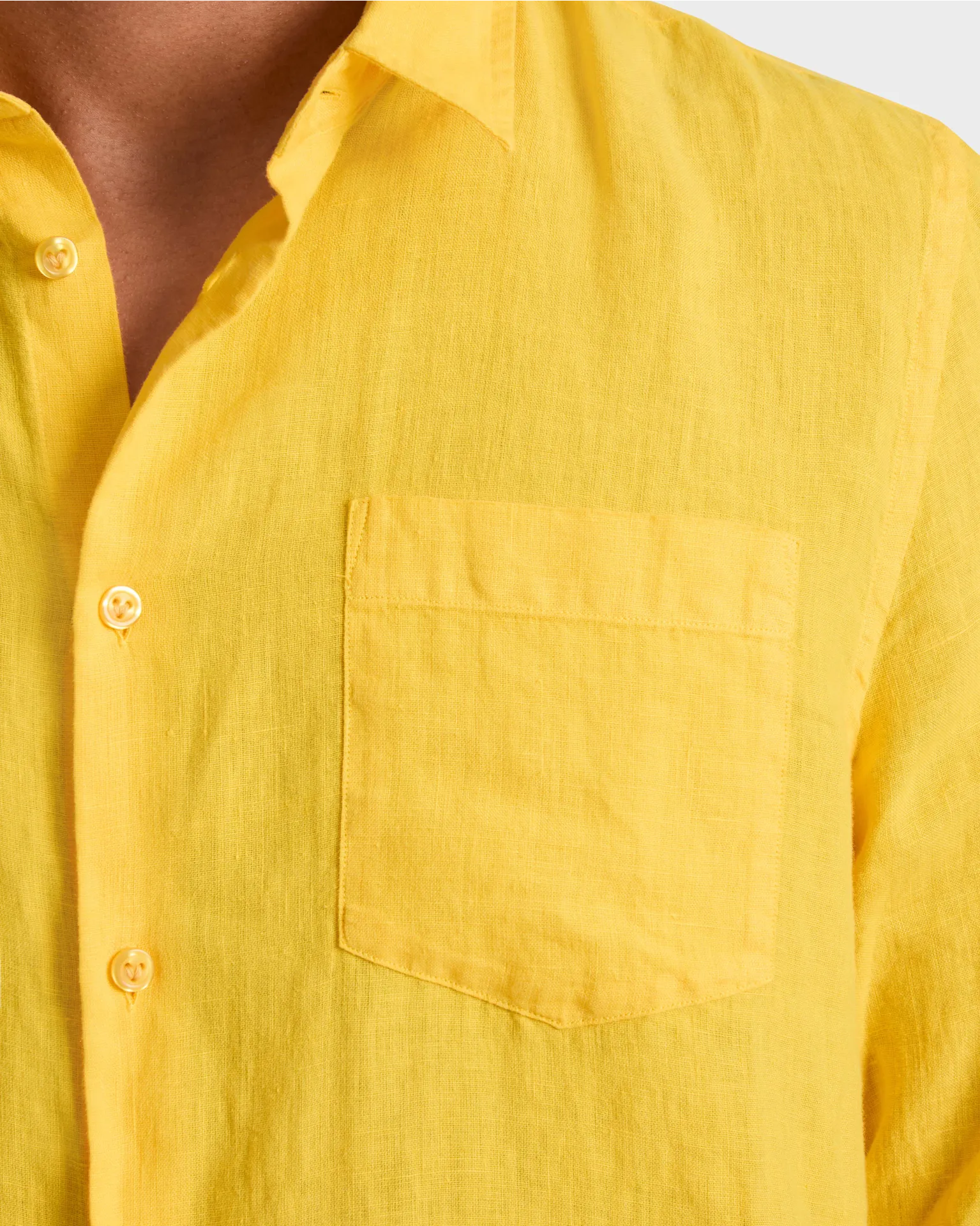 Vilebrequin - Solid Hemd Aus Leinen Für Herren - Hemd - Caroubis - Gelb - Größe XL – Bild 5