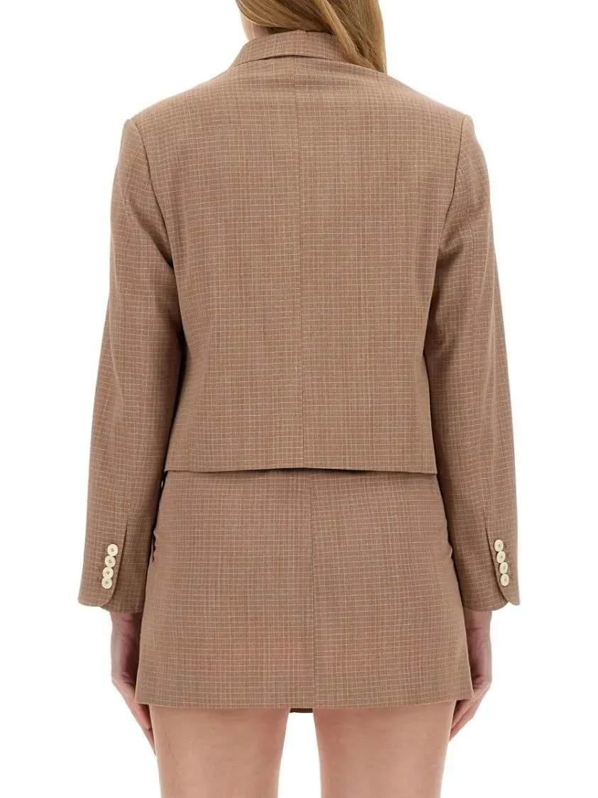 Alysi - Cropped Jacket - Größe 40 - braun – Bild 3