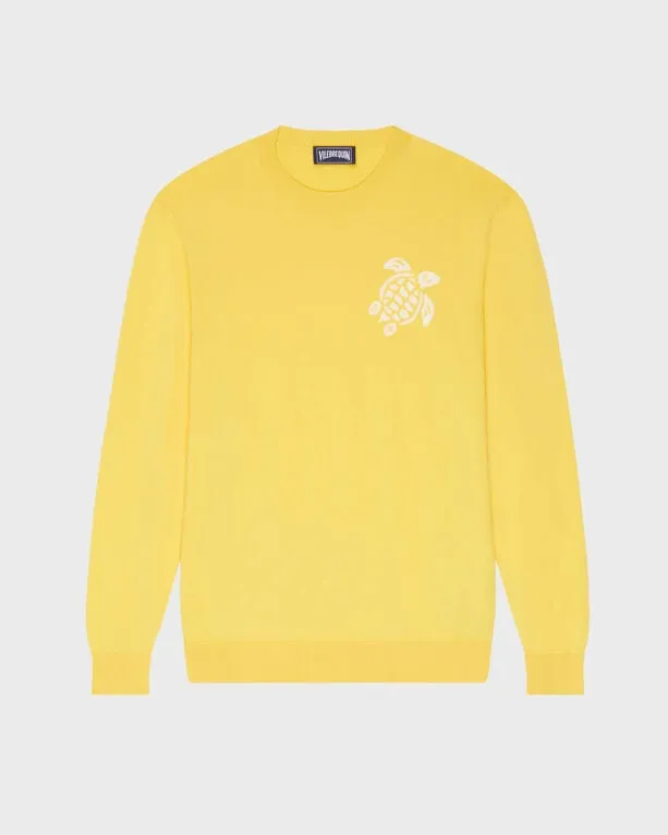 Vilebrequin - Turtle Pullover Aus Baumwolle Für Herren - Pullover - Rayol - Gelb - Größe XXXL Vilebrequin - Turtle Pullover Aus Baumwolle Für Herren - Pullover - Rayol - Gelb - Größe XXXL