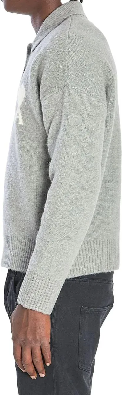 AMI Paris - T-Shirts And Polos Grey - Größe M - grau – Bild 2