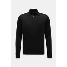 Fedeli - Herren - Cashmere-Seiden-Strickpolo %27Sportman%27 schwarz Fedeli - Herren - Cashmere-Seiden-Strickpolo %27Sportman%27 schwarz