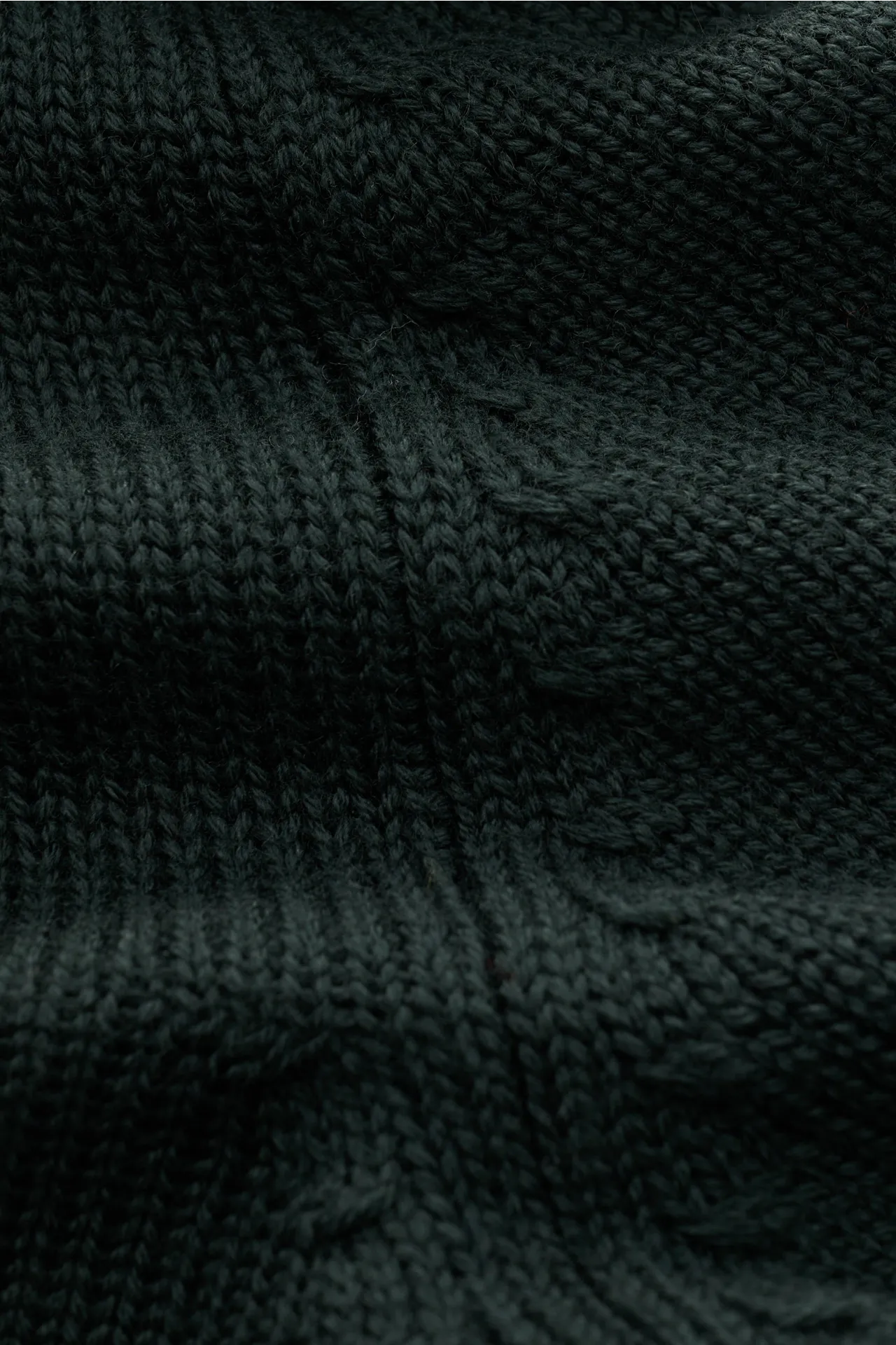 B.F. Knitwear - Herren - Merino Strickjacke dunkelgrün – Bild 5