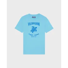 Vilebrequin - Baumwoll-t-shirt Mit Aufgedrucktem Kontrastlogo Aus Gummi Für Herren - T-shirt - Portisol - Blau - Größe XL Vilebrequin - Baumwoll-t-shirt Mit Aufgedrucktem Kontrastlogo Aus Gummi Für Herren - T-shirt - Portisol - Blau - Größe XL