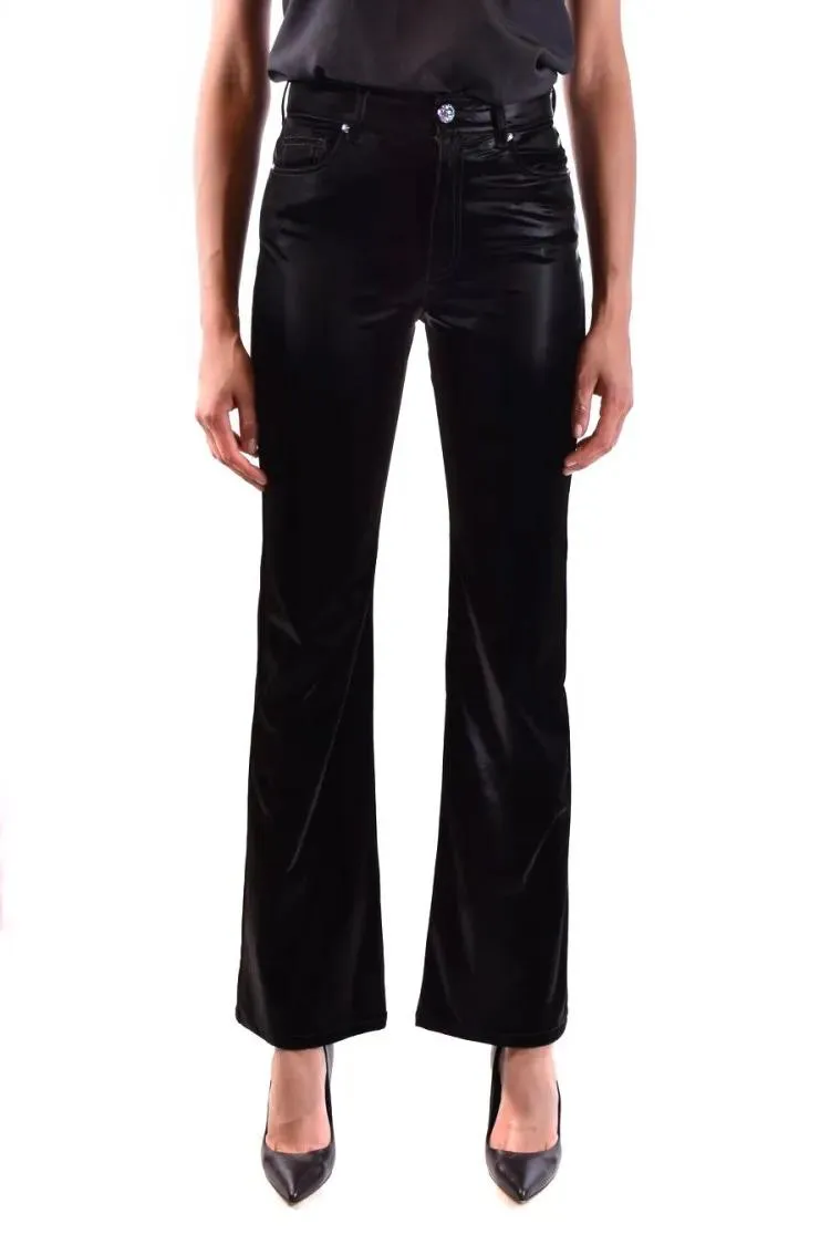 Paige - Flared Black Pants With Smooth Finish - Größe 28 - schwarz Paige - Flared Black Pants With Smooth Finish - Größe 28 - schwarz