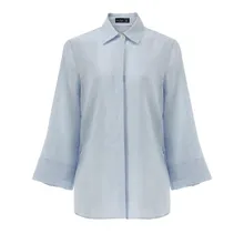 VAN LAACK - Bluse Modern Fit Uni - Größe 44 - blau VAN LAACK - Bluse Modern Fit Uni - Größe 44 - blau