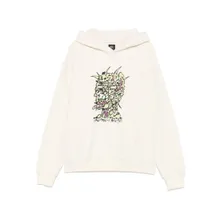 BRAIN DEAD - Scrambled Head Hoodie - Größe L - beige BRAIN DEAD - Scrambled Head Hoodie - Größe L - beige