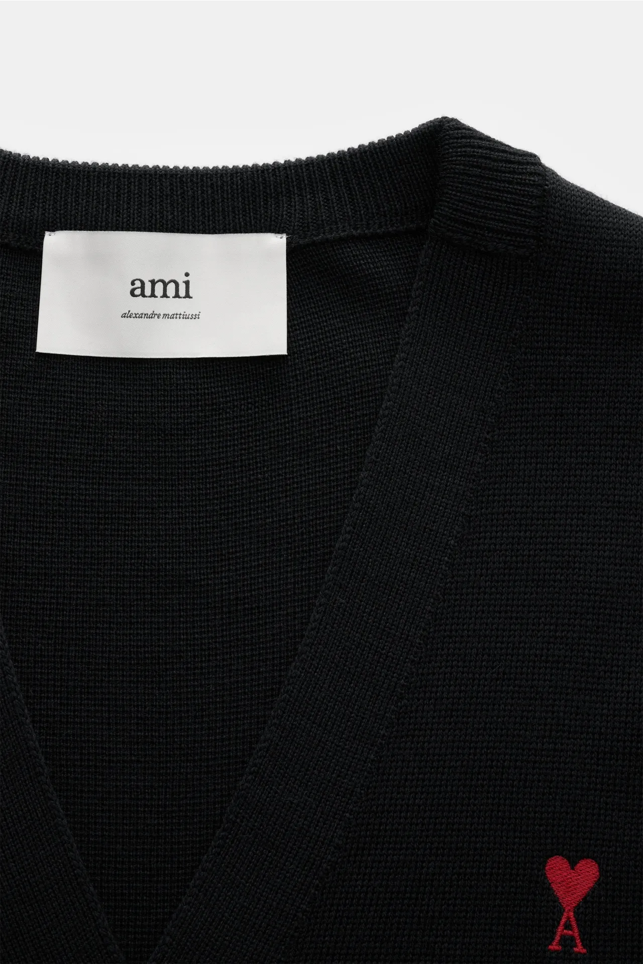 Ami Paris - Herren - Merino Cardigan schwarz