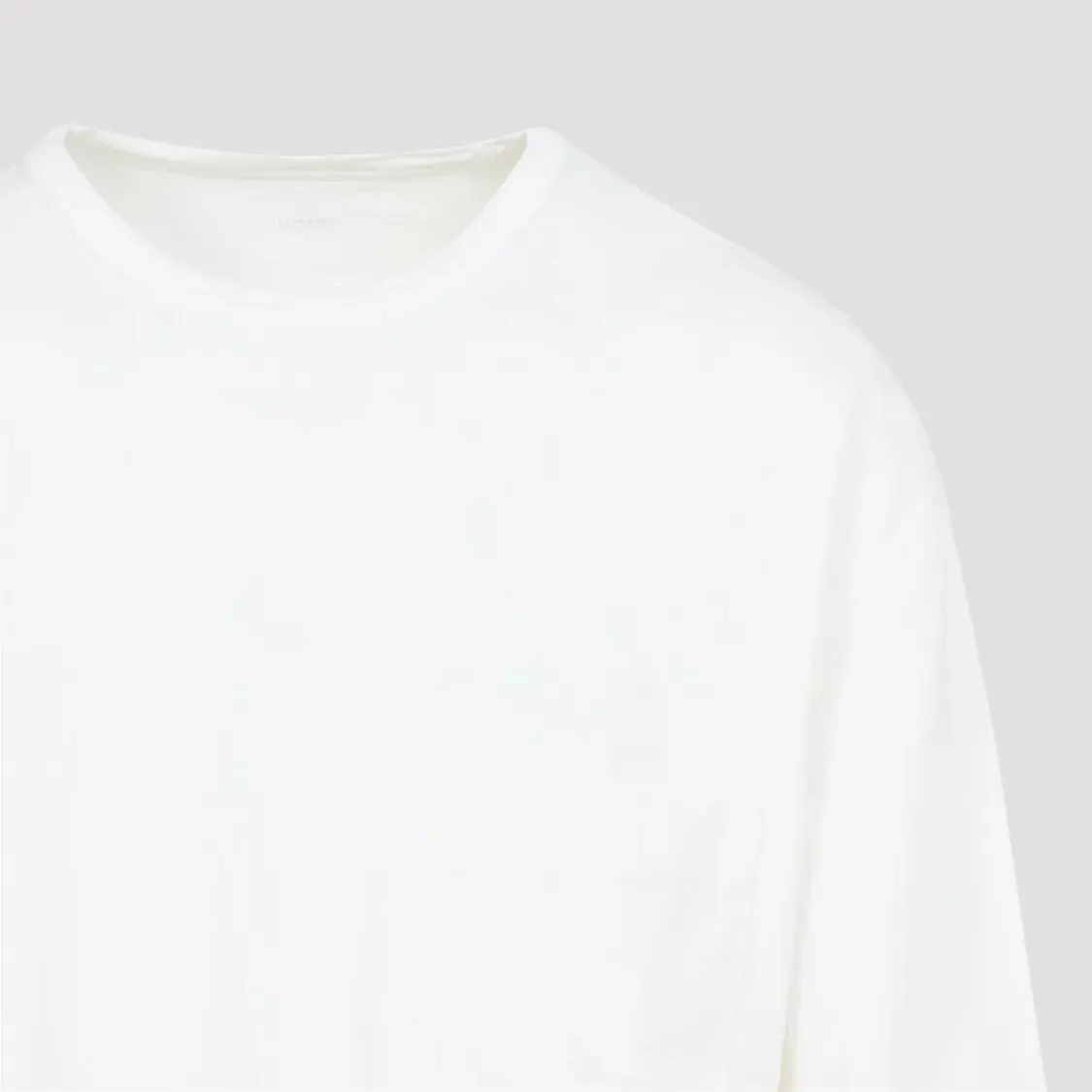 Lemaire - Long Sleeve White Cotton T-Shirt - Größe M - weiß – Bild 2