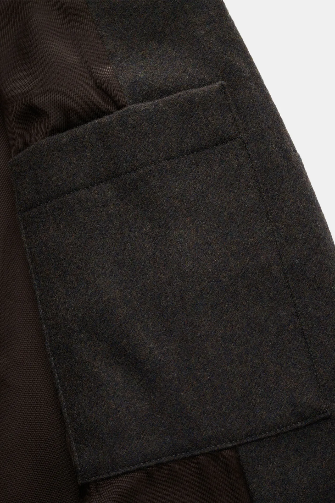 A.P.C. - Herren - Overshirt 'Jamie' graubraun meliert – Bild 5