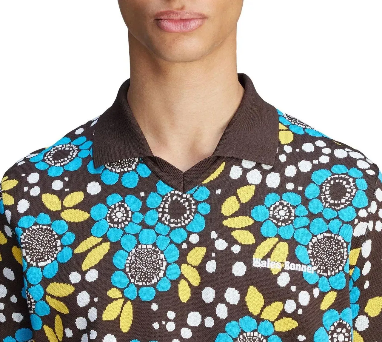 Adidas - Wales Bonner Knit F Polo Multicolor - Größe L - bunt – Bild 4